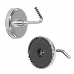 Silverline Magnetic Hooks Max 4Kg Twin Pack 695776