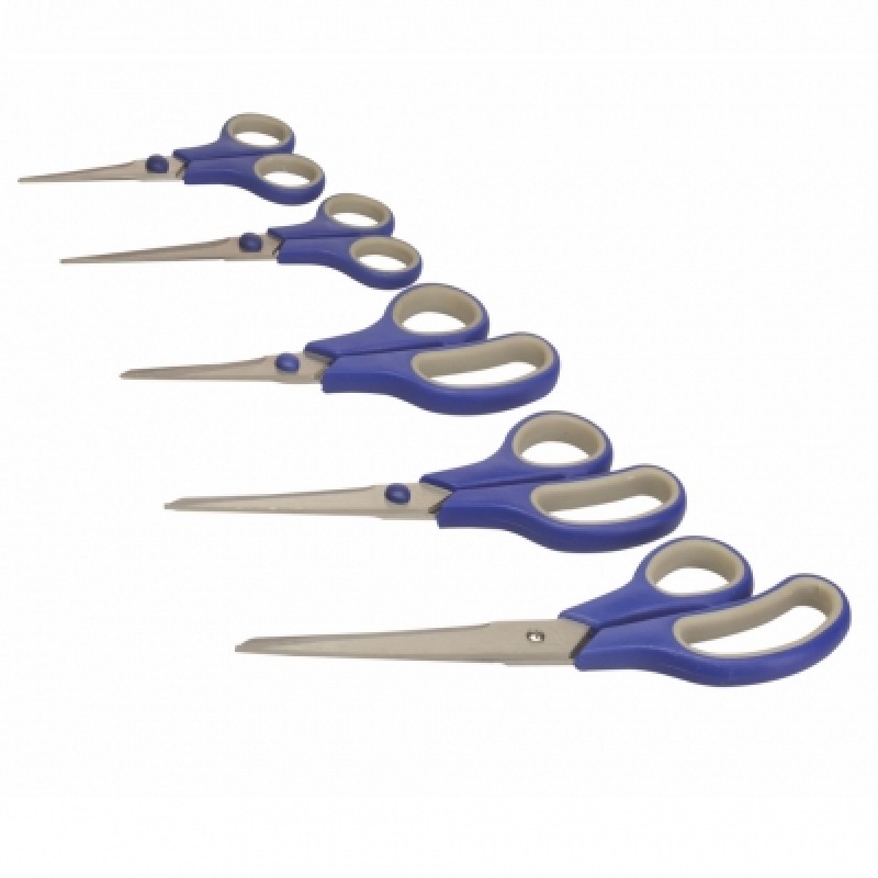 Silverline Comfort Grip Scissors 5pc Set 595760 Sealants and Tools Direct