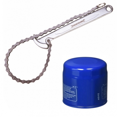 Silverline Oil Filter Remover Chain Wrench 150mm 675121