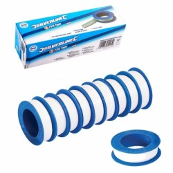 Silverline Plumbers PTFE Thread Sealing Tape 10 Pack 250475