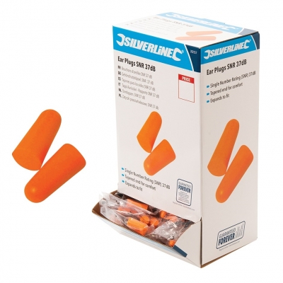 Silverline Tools Disposable Ear Plugs Box of 200 Pairs 282557