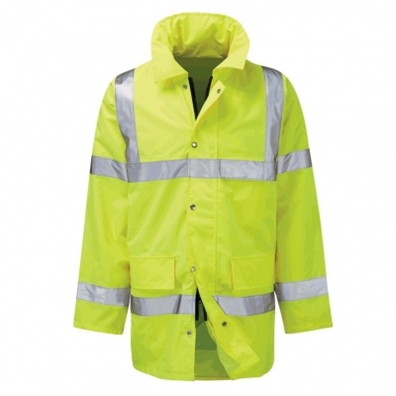 Silverline HiVis Waterproof Lined Work Jacket Medium 868713 Sealants