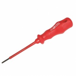 Silverline VDE Insulated Screwdriver Slotted 2.5mm 75mm 419894