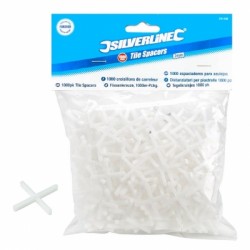 Silverline 2mm Ceramic Wall and Floor Tile Spacers 1000pk 291406