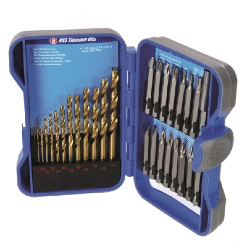 Silverline Titanium HSS Drill and Screwdriver Bit Set 633843 Sealants