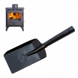Silverline Black Coal Wood Fire Burner Metal Hand Shovel 100mm 633718