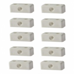 Forgefix Modesty Panel Joining Block White Pack of 10 100MOD010