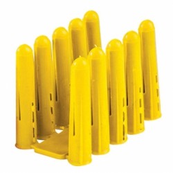 Forgefix Yellow Wall Plugs 3mm to 3.5mm Fixings 100 Pack EXP2