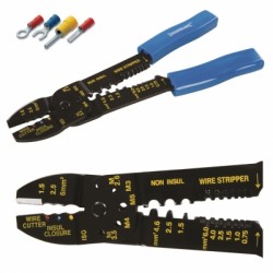 Silverline Electrical Wire Stripping and Terminal Crimping Pliers PL52