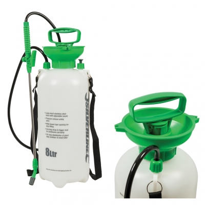 Silverline Garden Hand Pump and Spray Pressure Sprayer 8 litre 868593
