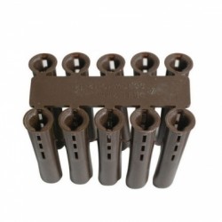 Forgefix Brown Wall Plugs 4mm 5mm Fixings Box of 1000 EXP4