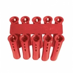 Forgefix Red Wall Plugs 3.5mm to 4mm Fixings Box of 1000 EXP3