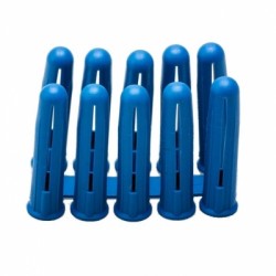 Forgefix Blue Wall Plugs 6 to 7mm Fixings EXP5 Pack of 100 EXP5