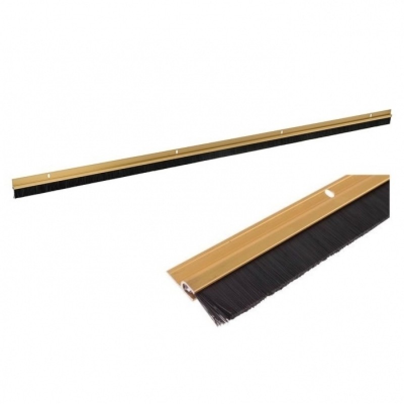 Fixman Door Brush Gold Seal Strip Draught Excluder 15mm 771302