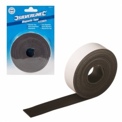 Silverline 25mm Magnetic Self Adhesive Flexible Tape 3m 703514