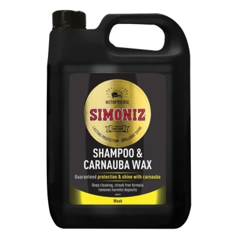 Simoniz Car Wash Shampoo Carnauba Wax 5 Litre Sapp0086a Sealants And Tools Direct
