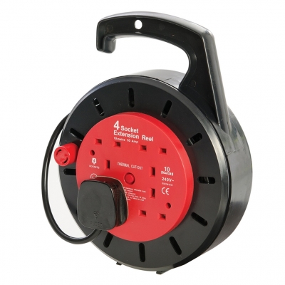 Power Master Electric Extension Cable Reel 10m Lead 619747