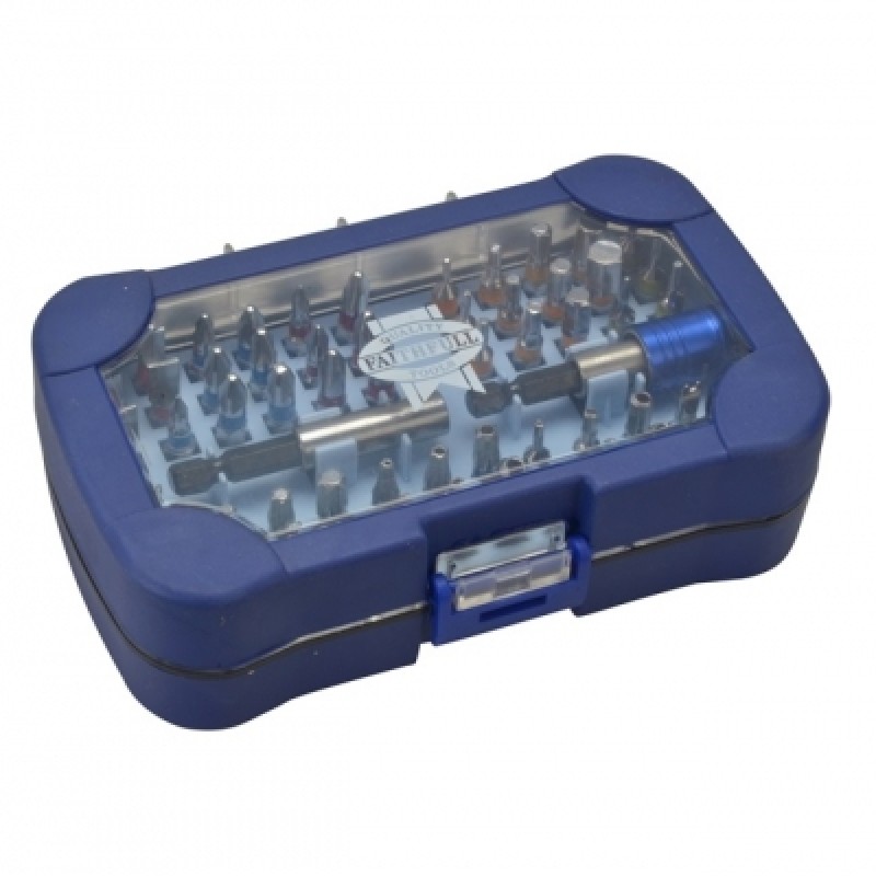 Faithfull FAISBSET60 Security and Screwdriver Bit 60pc Set Sealants