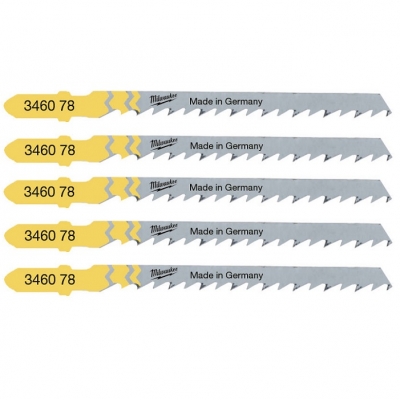 Milwaukee Jigsaw Blade Curve Wood Cutting T244D 4932346078 5pk
