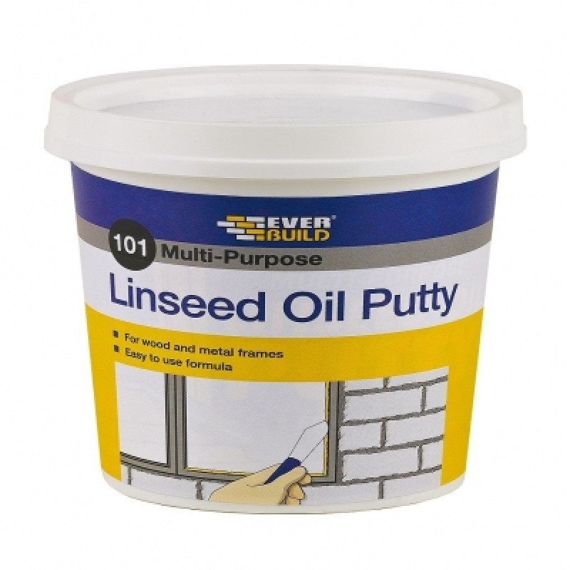 Everbuild 101 Multi Purpose Linseed Oil Putty Natural 5kg MPN5