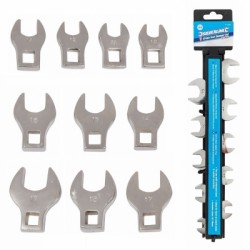 Silverline Crows Foot Spanner Wrench Metric 10pc Set 111508