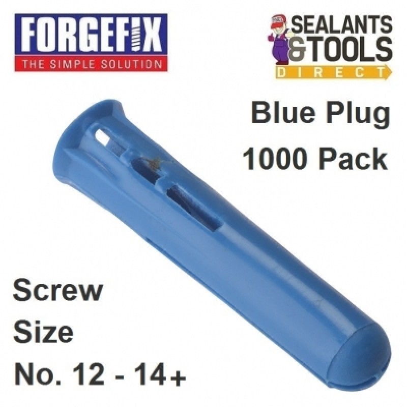 Blue Wall Plugs 6 to 7mm Fixings Pack of 1000 EXP5 Sealants