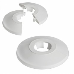 Forgefix Pipe Cover 15mm White Collar 1x Single Surround PC15