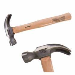 Silverline 16oz Claw Hammer Hickory Wood Handle HA01