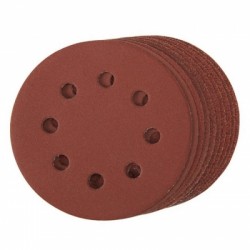 Round Sander Sanding Pad Punched Discs 115mm Mixed Grit 10pk 990864