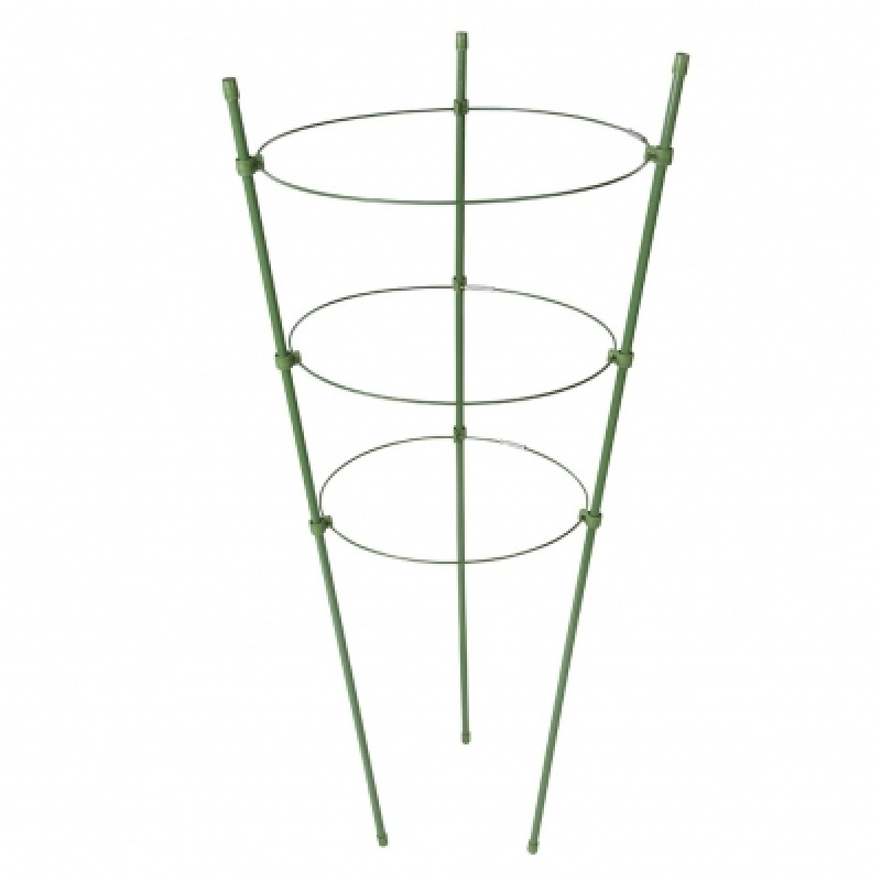 Silverline 3 Ring Garden Plant Support 600mm High 921382 Sealants and Tools Direct