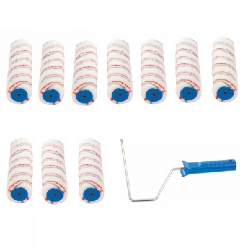 Silverline Paint Roller frame and Medium Pile Emulsion Sleeves 271515