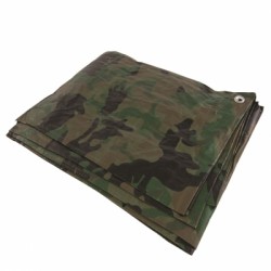 Silverline Green Camouflage Tarpaulin Sheet 2.4 x 3m 488443