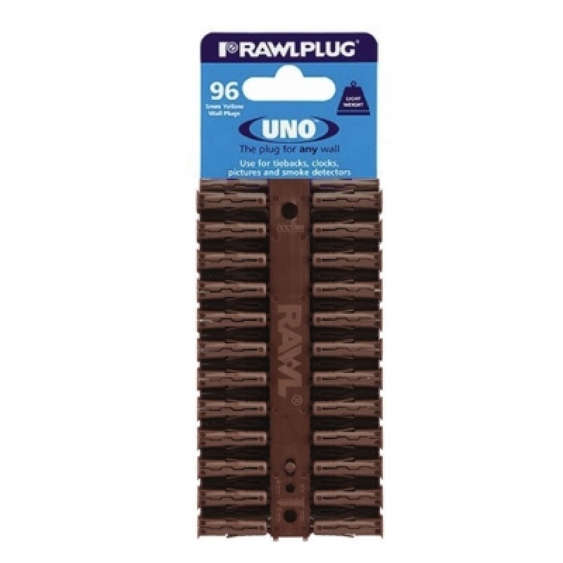 Rawlplug Brown Wall Plugs 7mm x 30mm 68560 Sealants and Tools Direct