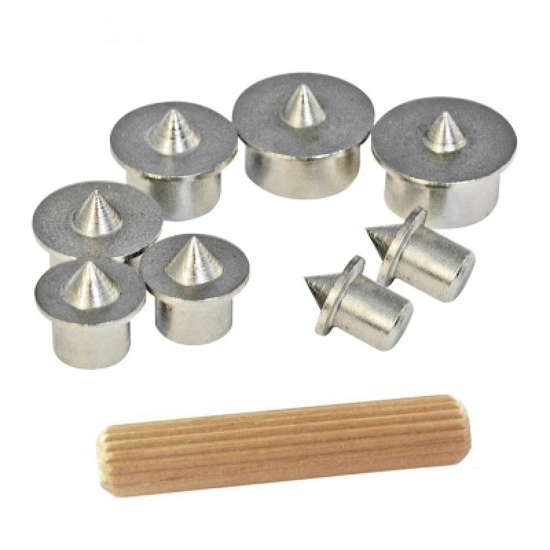 Silverline Wood Dowel Marking Centre Point Set 6 to 12mm 733252