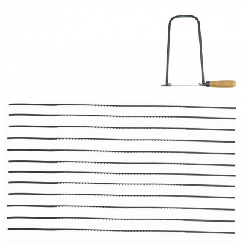 Faithfull FAIFSB16 Fret Saw Blades 130mm 5in 16tpi Fretsaw 12pk