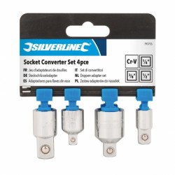 Silverline Socket Size Adapter 4pc Converter Set 793755