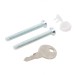 Replacement White Locking UPVC Window Handle 401827