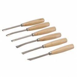 Silverline Wood Carving Small Chisel 6pc Set 250234