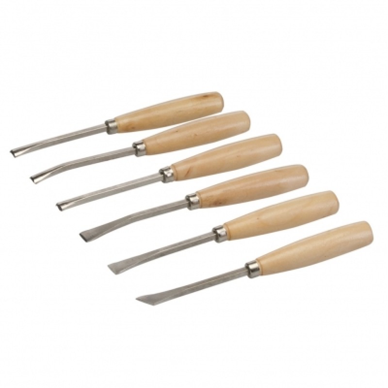 Silverline Wood Carving Small Chisel 6pc Set 250234 Sealants and