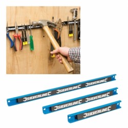 Silverline Magnetic Tool Rail Organiser Screwdriver Holder Set 633950