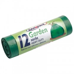 Sealapack Green Garden Bags Refuse Sacks 12 Pack GB00027