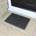 JVL Honeycomb Rubber Doormat Outdoor Scraper Door Mat - 01153 