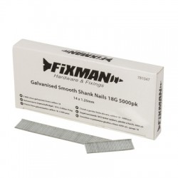 Fixman Galvanised Smooth-Shank Nails 14mm 18g 5000pk 781047
