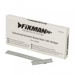 Fixman Galvanised Smooth-Shank Nails 10mm 18g 5000pk 298788
