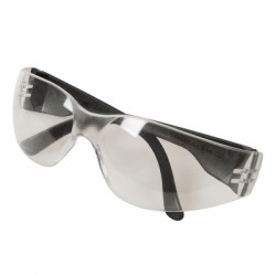 Silverline Clear Safety Glasses Wrap Around 140893