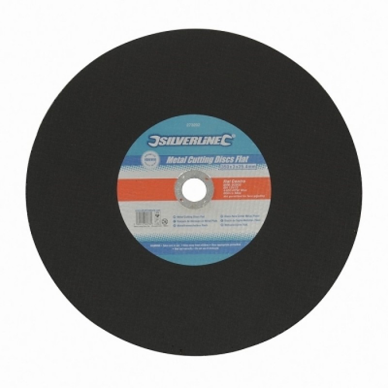 Silverline Metal Cutting Chop Saw Discs 350mm 3mm 25.4mm 273202 Sealants and Tools Direct