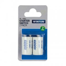 Status Fluorescent Light Starter Switch 70-125w Twin Pack