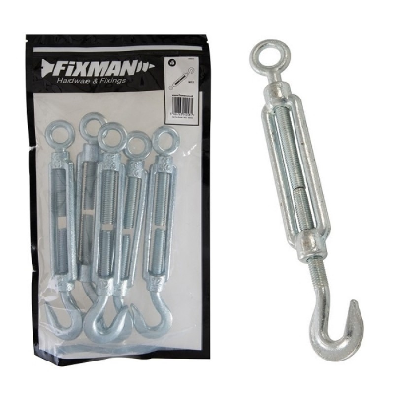 Fixman Wire Rope Turn Buckle Tensioner M12 5pk 906053 Sealants and