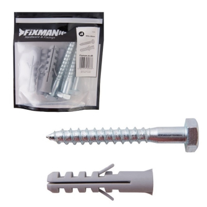 Fixman Heavy Bracket & Satellite Fixing Kit M10 80mm 876236 Sealants