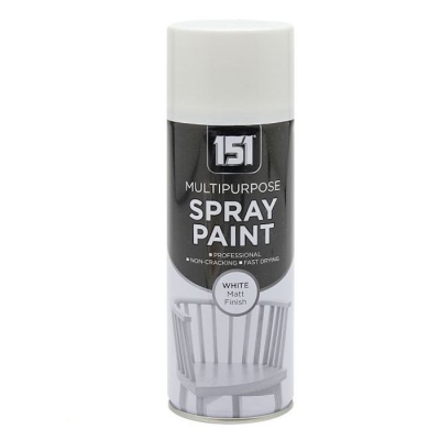 151 Multi Purpose White Matt Spray Paint 400ml TAR027 | Sealants and